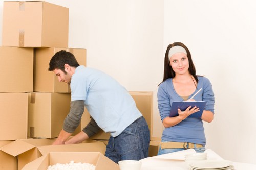 Local office movers managing loading and transport for a St Johns Wood business relocation