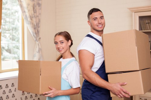 Customer booking confirmation and moving schedule